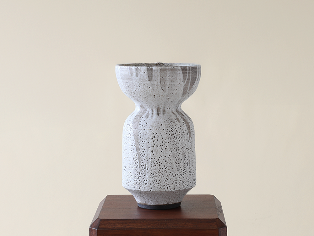 Poured White Series Vase
