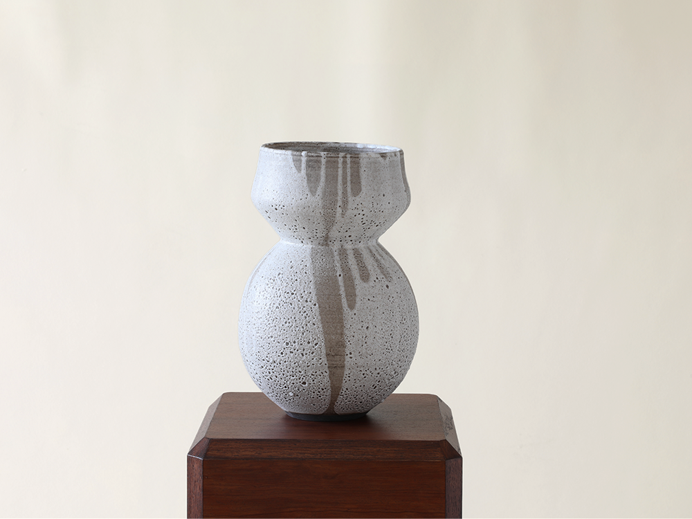 Poured White Series Vase