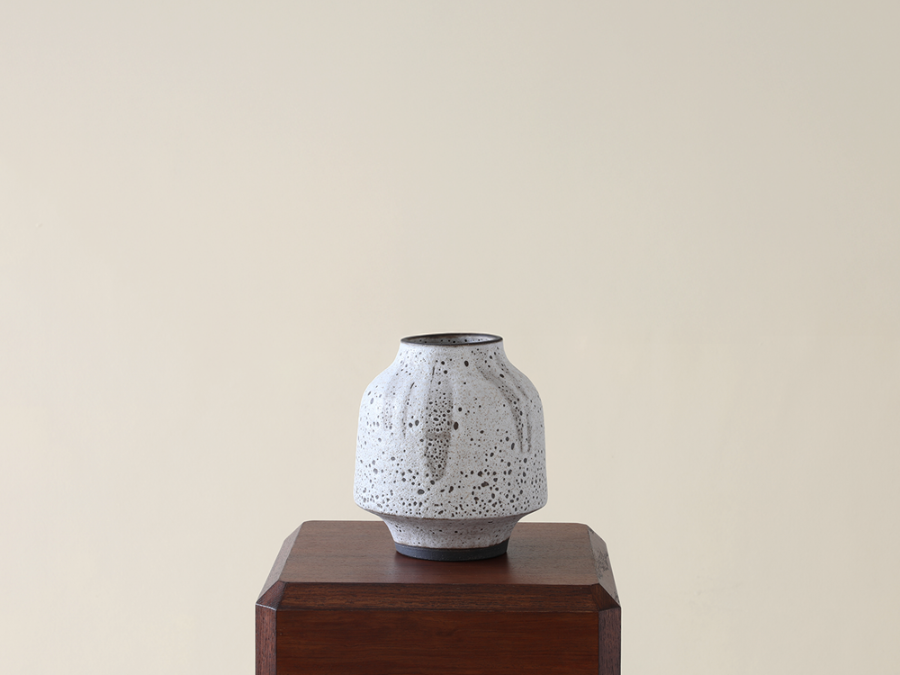 Poured White Series Vase