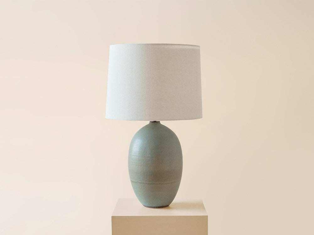 Large Oval Lamp in Agate