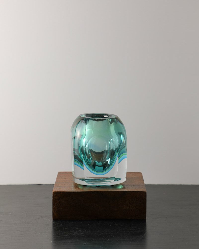 Murano Glass Vase by Flavio Poli