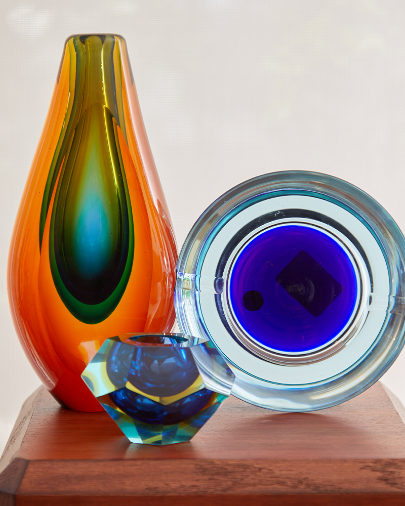 Murano Sommerso Large Vase