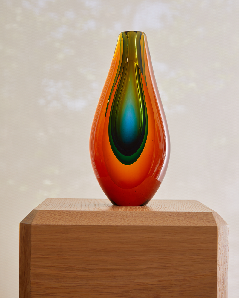 Murano Sommerso Large Vase