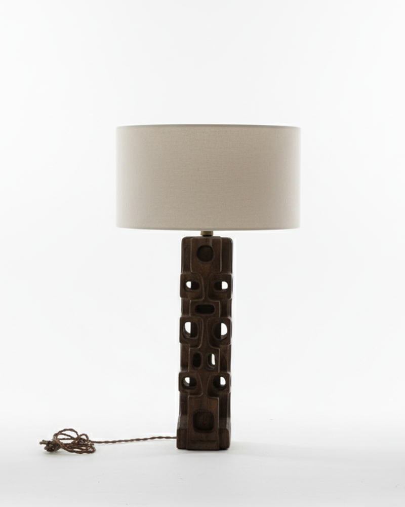 Sculpted Table Lamp by Gianni Pinna