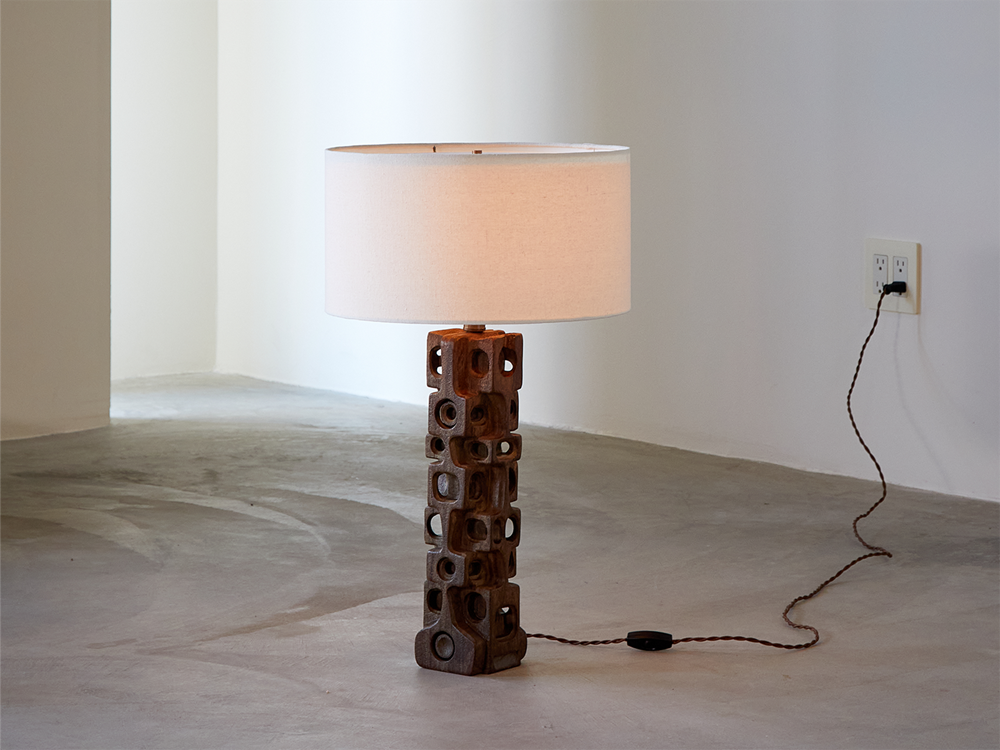 Sculpted Table Lamp by Gianni Pinna