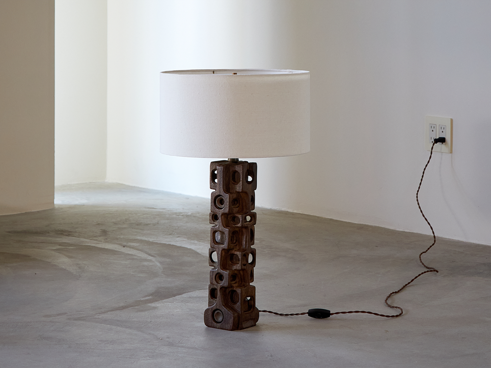 Sculpted Table Lamp by Gianni Pinna