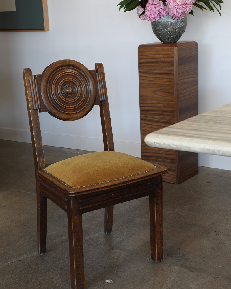 Art Deco Dining Chairs by Charles Dudouyt