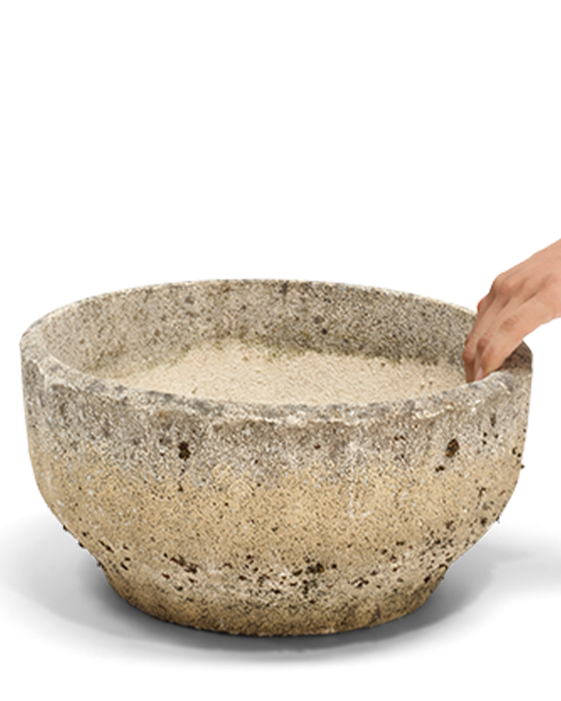Willy Guhl Round Concrete Planter