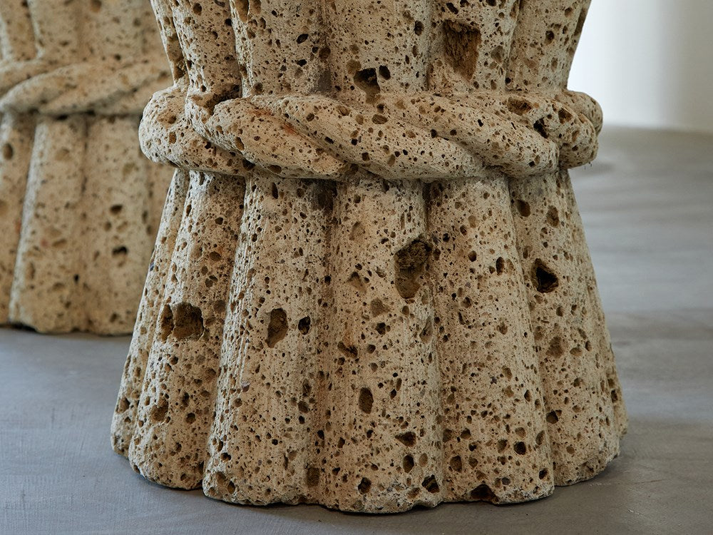 Mexican Carved Stone End Table