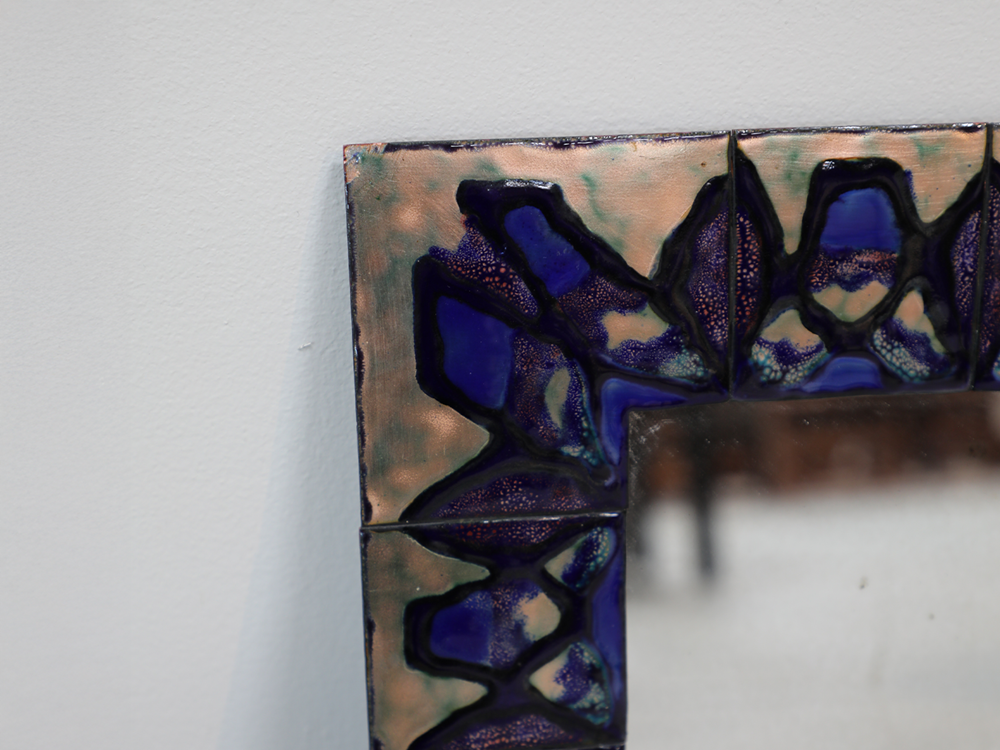 Maria Viktor Mirror w/ Enamelled Metal Frame