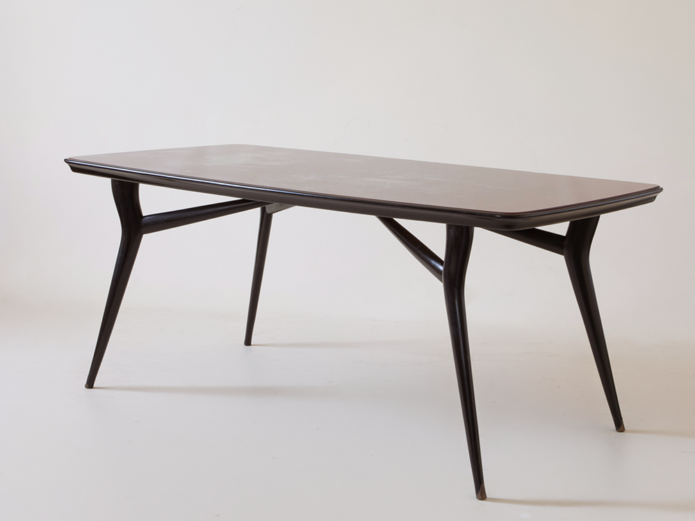 Ico Parisi Attributed Dining Table in Walnut, Italy c1950s