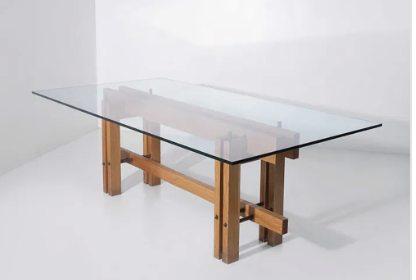 Carlo Scarpa Attributed Geometric Table, Italy c1960s