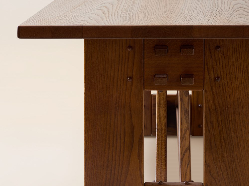 Giuseppe Rivadossi Attributed Carved Wood Dining Table, Italy