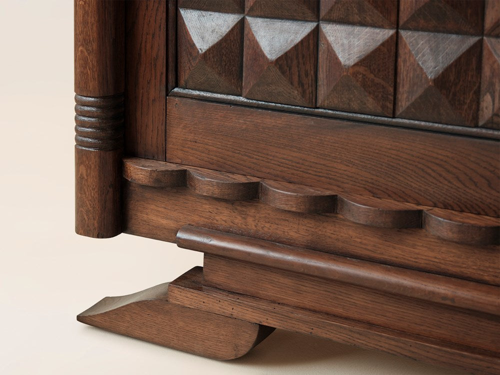 Oak Credenza by Charles Dudouyt, c1940s