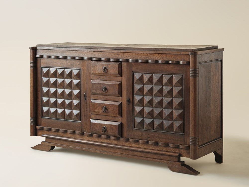 Oak Credenza by Charles Dudouyt, c1940s