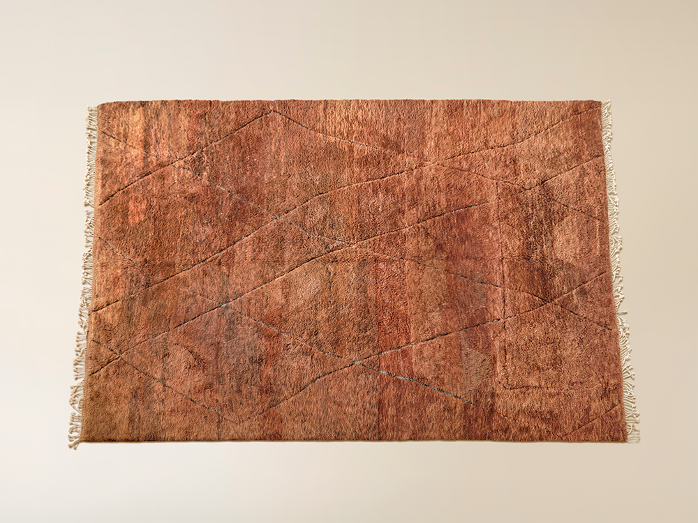 Beni Mrit Auburn Moroccan Rug