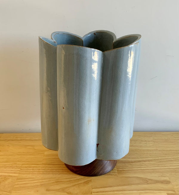 Tall Scallop Vase