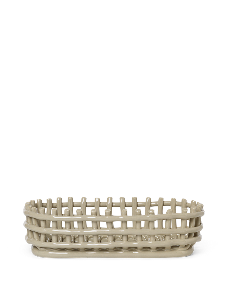 Ceramic Basket - Oval