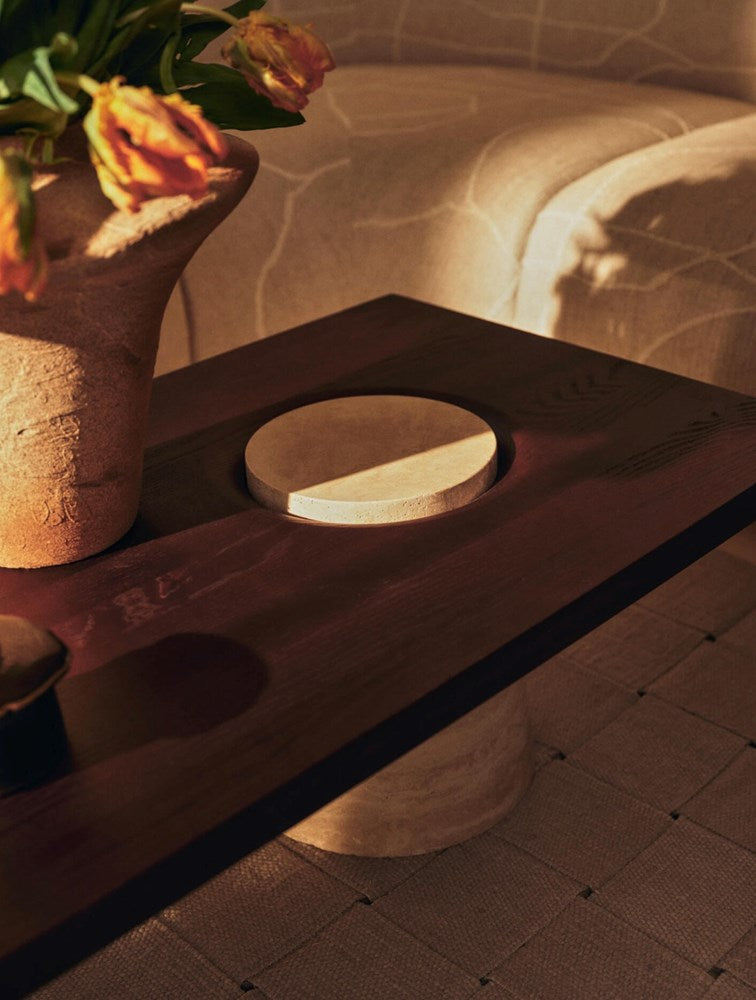 Grova Coffee Table in Travertine