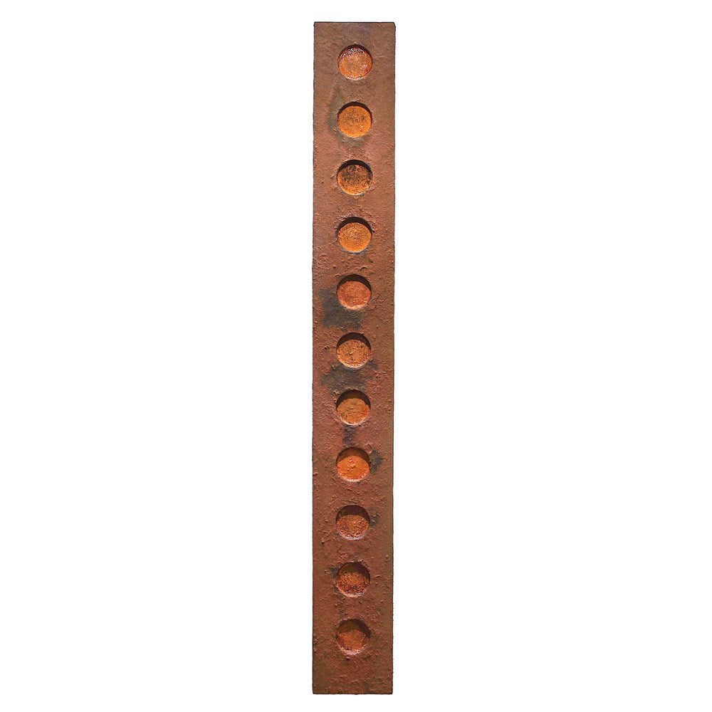 Iron Oxide Beam Wall Sculpture