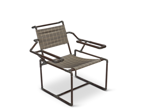 Copper Frame Lounge Chair