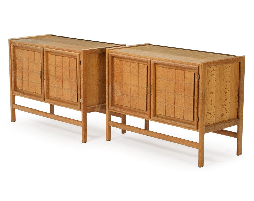 Pair of Oak Cabinets of Danish Design