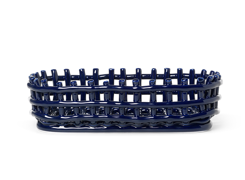 Ceramic Oval Basket