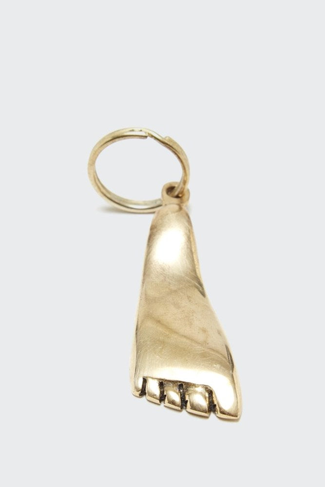 Brass Foot Keychain