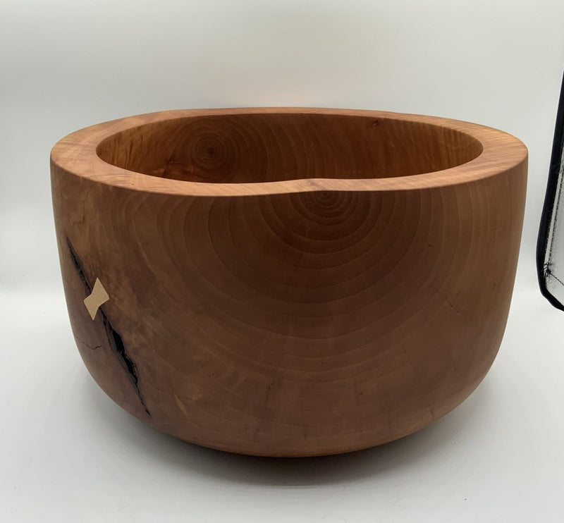 Carved Pear Wood Bowl