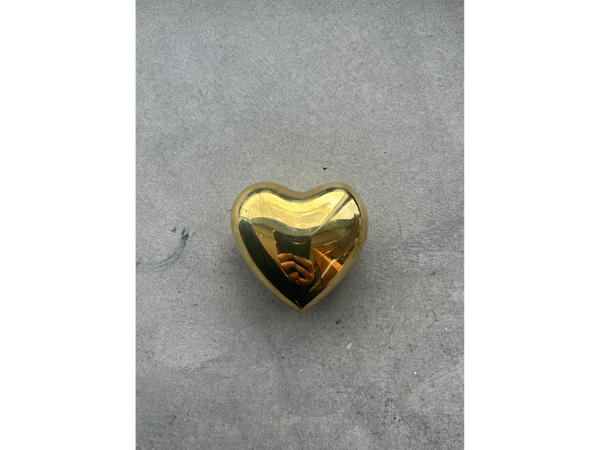 Brass Heart Paperweight