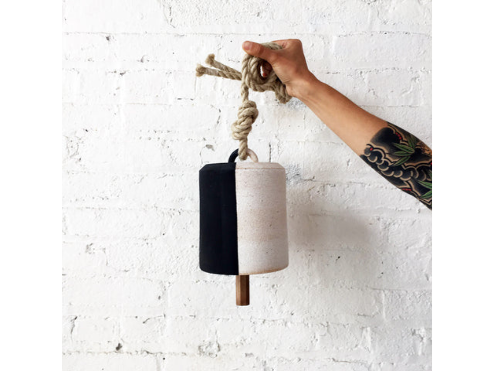 Thrown Bell Wide: Black & White