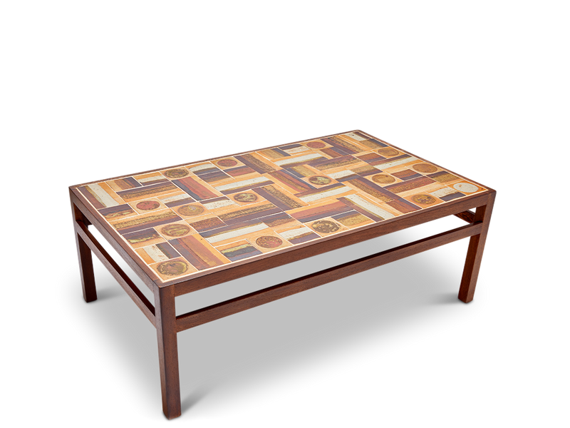 Stoneware & Wenge Coffee Table by Tue Poulsen