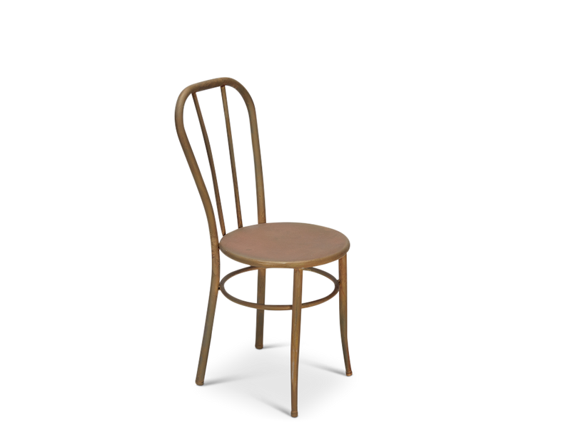 Brass Frame Cafe Chair