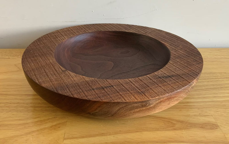 Rough Rimmed Walnut Bowl